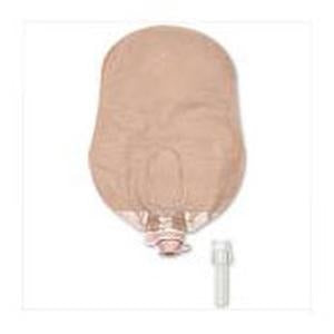 Hollister 18902 New Image 9" Transparent Urostomy Pouch, Flange Size 1-3/4 inch, Green, Box of 10