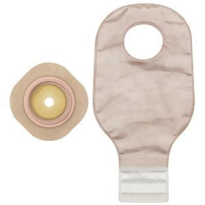 Hollister 19303 New Image Non-Sterile Kit, FormaFlex Shape-to-Fit Barrier, Drainable Ultra-Clear Pouch with Lock-n-Roll Closure, Flange - 2(1/4)", (Red), Box of 5