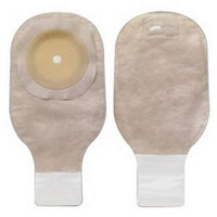 Hollister 8381 Premier 12" FlexWear Drainable Pouch with Filter, Lock 'n Roll Closure, Tape Border, Two-Sided Comfort Wear Panels, Beige with Viewing Option, Cut-to-Fit up to 2(1/2) inch , Box of 10