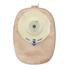 Marlen 82500 UltraMax Shallow Convex Closed-End Ostomy Pouch, with AquaTack Hydrocolloid Barrier, Cut-to-fit Stoma Opening, Transparent, Box of 15