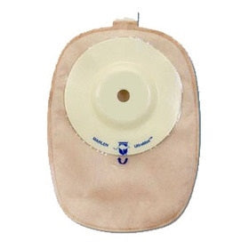 Marlen 82512 UltraMax Shallow Convex Closed-End Ostomy Pouch, with AquaTack Hydrocolloid Barrier, 1/2" Stoma Opening, Transparent, Box of 15
