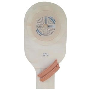 Safe and Simple SNS12T100 Safe N Simple Drainable Pouch, One Piece, Standard Wear, Cut-to-Fit,  Clamp Closure, Transparent, Box of 10