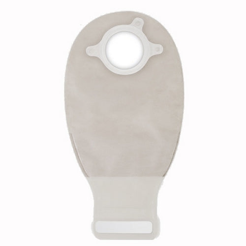 Convatec 416416 Natura Plus 12" Drainable Pouch, Filter, 1-Side Panel, InvisiClose Tail Closure, Transparent - Flange 1(3/4)" (Green), Box of 10 pouches