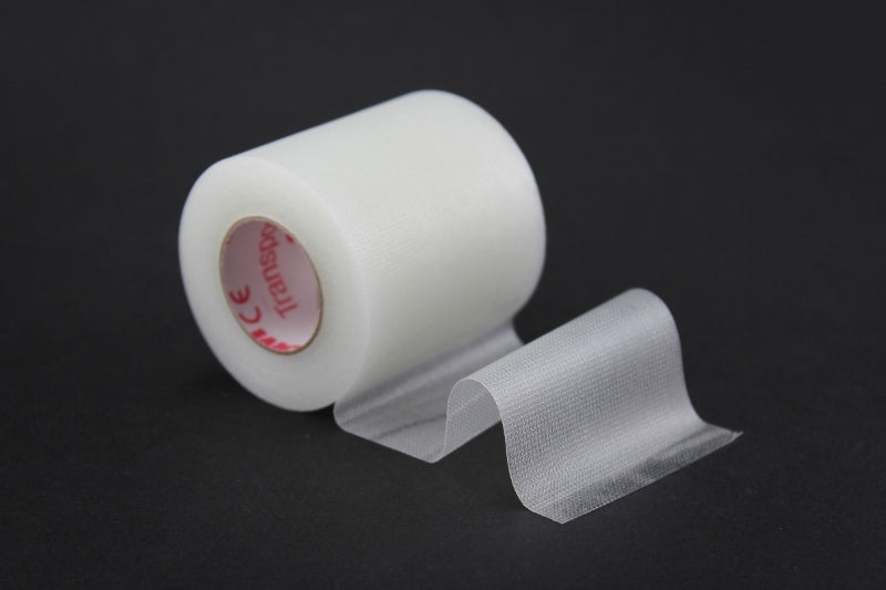 3M 15272 Transpore Clear Plastic Perforated Surgical Tape - 2" x 10 yds, Box of 6