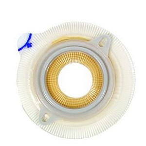 Coloplast 14252 Assura Non-Convex Extra Extended Wear Skin Barrier w/ Belt Loops, 1", Green, Box of 5