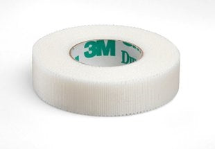 3M 15380 Durapore Surgical Silk Tape - 1/2" x 10 yds, Box of 24 rolls