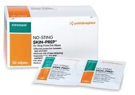 Smith & Nephew 59420600 No-Sting Skin-Prep Protective Dressing - Wipes, Box of 50 wipes