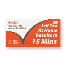 iHealth Covid 19 Antigen Rapid Test for Home Use, Box of 2