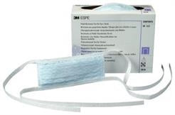 3M 1818 Surgical Face Mask with Ties, BFE >99% PFE > 99%, Pleated, Soft breathable lining, Blue, Box of 50 masks