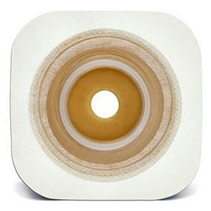 ConvaTec 401926 SUR-FIT Natura Little Ones Flexible Wafer - 4" x 4" Wafer, 1(3/4)" 45 mm. Flange, Box of 5 wafers