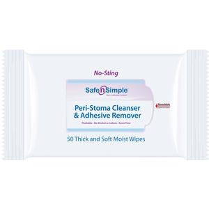 Safe and Simple stoma cleaning wipe