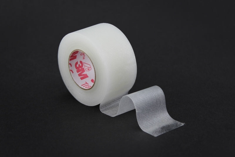 3M 15271 Transpore Clear Plastic Perforated Surgical Tape - 1" x 10 yds, One roll