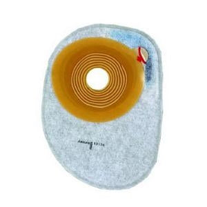 Coloplast 12144 Assura Non-Convex Skin Barrier, Closed Pouch, Midi 7" Pouch, Opaque, Pre-cut - 1", Box of 30