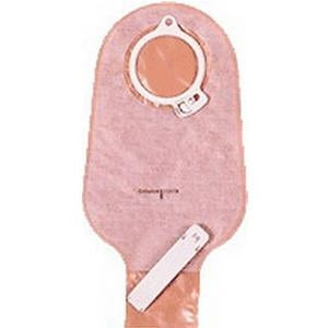 Coloplast 12527 Assura Drainable Small 9(3/4)" Pouch with Twist Tie or Clip Closure, Opaque - (1/2)" - 1(9/16)", Green, Box of 10 pouches and 5 pouch clamps