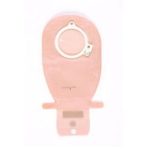 Coloplast 15982 Assura Drainable Maxi 11(1/2)" Pouch with EasiClose WIDE outlet, no filter, Opaque - (1/2)" - 2", Red, Box of 10