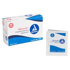 Dynarex 1506 Skincote Protective Dressing Pads, Box of 50 wipes