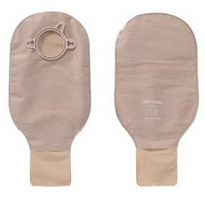 Hollister 18123 New Image 12" Drainable Pouch, no Filter, Clamp Closure - Flange 2(1/4)", Beige, (Red), Box of 10