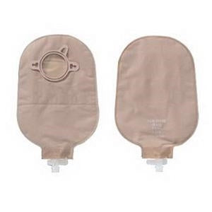 Hollister 18413 New Image 9" Beige Opaque Urostomy Pouch - Flange 2(1/4)", (Red), Box of 10