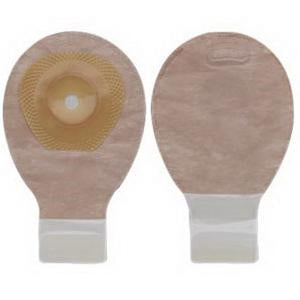 Hollister 88700 Premier Lock 'n Roll 7" Mini Drainable Beige Pouch, Filter, Lock 'n Roll Closure, SoftFlex Barrier, Cut-to-fit, Box of 20