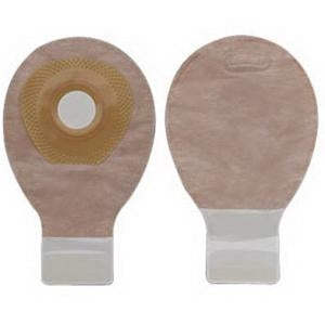 Hollister 88730 Premier Lock 'n Roll 7" Mini Drainable Beige Pouch, Filter, Lock 'n Roll Closure, SoftFlex Barrier, Pre-Sized -  1(3/16)", Box of 20