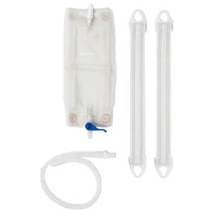 Hollister 9645 Urinary Leg Bag Combination Pack, Latex-Free, Vented, Medium (18 oz), One set